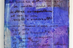 Blu scritto-2018-acrilico e inchiostri su carte e cartone-cm 123x54