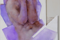 'Senza titolo'-2017-olio su tavola e spago-cm 120x75 - Copia