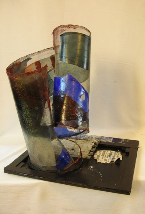 il-tubo-neurale-2011-acrilico-su-carta-e-rete-metallica-su-tela-intelaiata-cm-50x50x50-micozzi