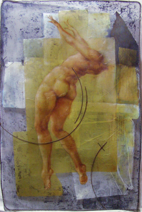 ilarco-2013-olio-su-carta-e-rete-metallica-120x8o